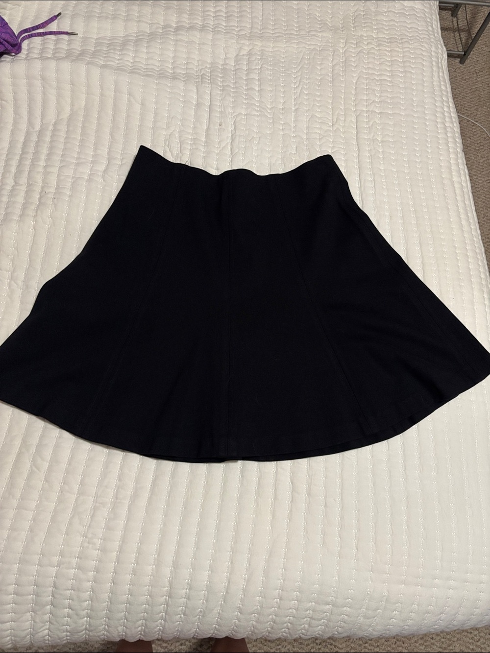 LOFT Black Midi Skirt